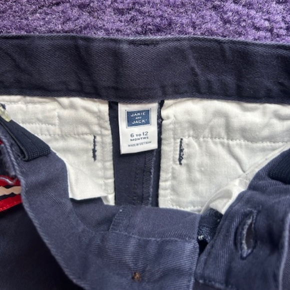Janie and Jack baby Navy dress pants with belt - 6-12 months - Picture 4 of 6